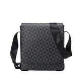 Black Man Messenger Bags Classic Leather Men Bags Shoulder Crossbody Business Briefcase Sling Printed Male Bag