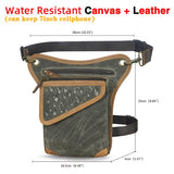 Oil Wax Real Leather Cross-body Bag