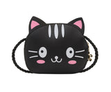 Fashion Princess Children&#39;s Mini Handbags Baby Girls PU Leather Small Shoulder Crossbody Bags Cute Cat Kids Coin Purse Wallet