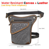 Oil Wax Real Leather Cross-body Bag