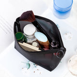 1PCS Women&#39;s Cosmetic Bag Travel Neceser Black Toiletry Kit Transparent Makeup Organizer Washing Pouch Small Large Make Up Bag