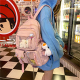 Cute Women Large Capacity Backpack Waterproof Nylon Female Schoolbag College Lady Laptop Backpacks Kawaii Girl Travel Book Bags