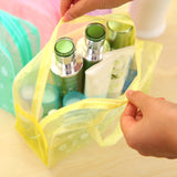 1 Pc PVC Transparent Cosmetic Bag Clear Makeup Bag for Women Girl Waterproof Zipper Beauty Case Travel Toiletry Bags Handbag